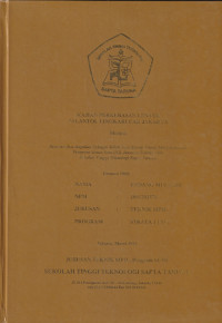 Image of Kajian Perkerasan Lentur Jalan Tol lingkar Luar Jakarta